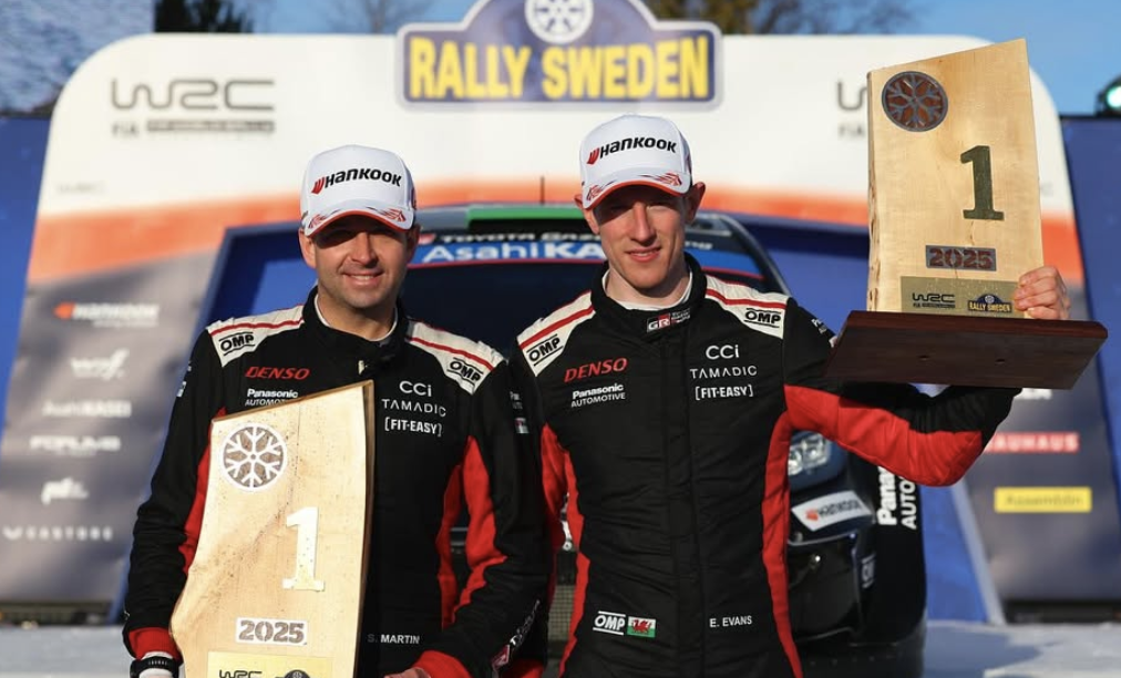 Evans viene de ganar en la nieve de Suecia